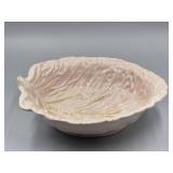 VTG Pink Portugal Cabbage Bowl, 12In Wide.