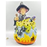 VTG Papier-Mï¿½chï¿½ Light-Up Witch