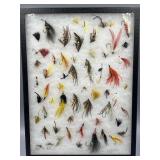 Fly Fishing Lures in Display Case
