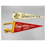 Vermilion Bay, & Universal City Studios Flags