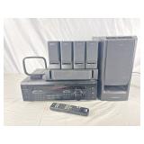 FM Stereo/FM-AM Receiver, Surround Sound & Remote.