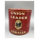 Union Leader Smoking Tobacco Cardboard Container