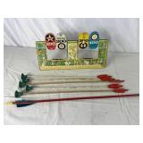 VTG Tin Lithograph Carnival Shooting Gallery Toy