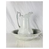 Wash Basin & Pitcher MFG by, W&E Corn England