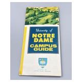 1965 University of Notre Dame Campus Guide Map