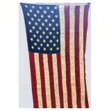 VTG 50 Star Flag 28x55 Inches.