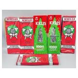 6 Boxes of Vtg Icicles Tinsel In Original Boxes