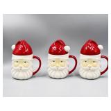 3 TAG Santa Mugs