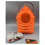 VTG Plastic Collapsable Pumpkin Trick or Treat