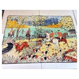 Hunting Tapestry. 44x64 Inches.