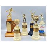 Baseball, and Bowling Trophies. 1940-50s.