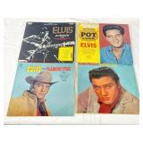 4 Elvis Vinyl Records: Loving You, Pot Luck,