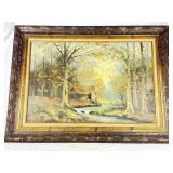 Large Framed Canvas Painting By: Eastwood.