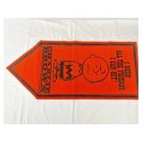 Vtg Felt Peanuts "I Need All The Friends I Can