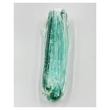 Hand Blown Art Glass Bud Vase 8.5in