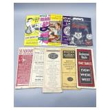 Travel Atlases, Pamphlets, & RR Time Tables