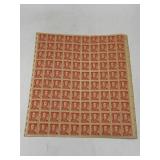1030, Mint Sheet of 100 1/2 Cent Ben Franklin
