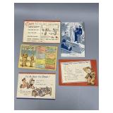 5 VTG Humorous Postcards