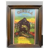 Framed Gorilla Brand Flashlight Crackers Paper