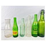 6 Beer, Soda, And Milk Bottle.