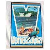 Vtg Venezuela Travel Destination Poster