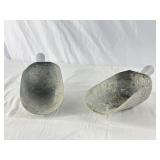 2 Metal Grain/Feed Scoops