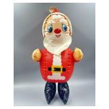 VTG Inflatable Santa Claus Toy 19 1/2In Tall.