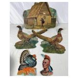 VTG Cardboard Thanksgiving Decorations