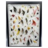 Fly Fishing Lures in Display Case