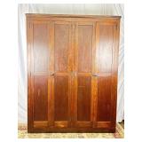 4 Door Wardrobe. 5Ft W, 78In T, 15In Deep.