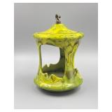 MCM Green Drip Glaze Hanging Ashtray (CRACKED)