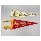 Vermilion Bay, & Universal City Studios Flags