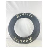 Hoosier Tire, Made Into Wall Sign. 2FT Diameter.