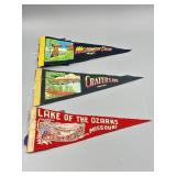 WI Dells, Carter Lake OG, Lake Of The Ozarks Flags