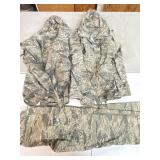 L-Regular Bottoms, & 2  X-Small Top Army Rain Gear
