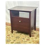 Single Drawee Wood File Cabinet. 25In T, 23In W.