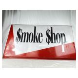 Large Plastic (Smoke Shop) Sign. 36x66 Inches.