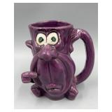1960s Kreiss Psycho Ceramics Purple Mug (Broken