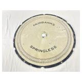 Fairbanks Morse "SPRINGLESS" Face Plate.