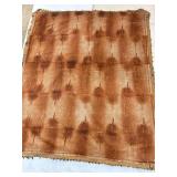 Antique Heavy Carriage Blanket. 55x70 Inches