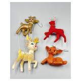 Vintage Reindeer Ornaments