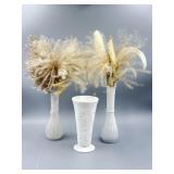 Milk Glass Vases