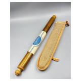 Vtg Tarla Copper Rolling Pin w/Sleeve