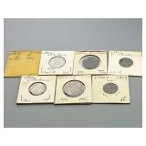 Italian Currency. 1861, 1921, 1924, 1940, & 1952.