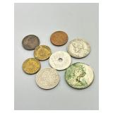 Foreign Coins: 1966 Panama 1/4 Balboa Coin, 2