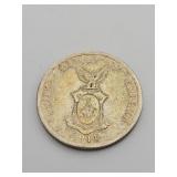 1944 Silver Philippines Fifty Centavos