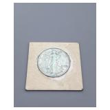 1942 Walking Liberty Half Dollar.