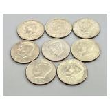 8 Bicentennial Kennedy Half Dollars