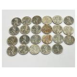 23 Steel Wheat Pennies 1943.