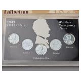 1943 Lincoln Steel Cents Set in Case